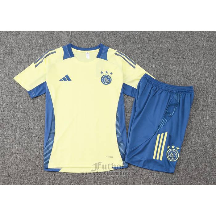 Chandal del Ajax Manga Corta 2024-2025 Amarillo - Pantalon Corto